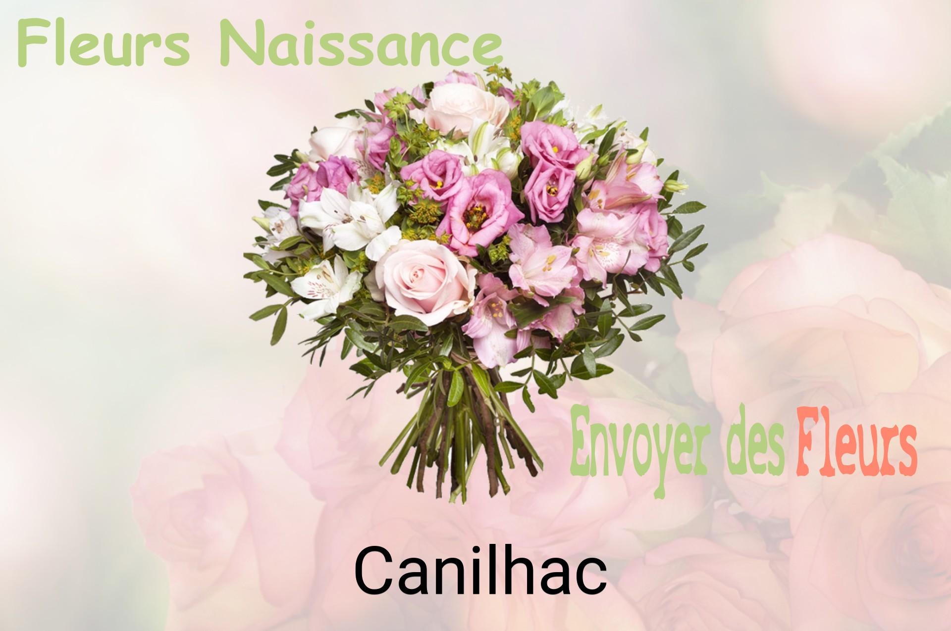 Bouquet de fleurs de naissance livré à Canilhac